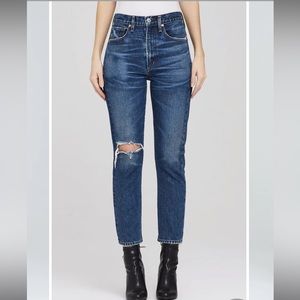 Citizens of Humanity - Dree Crop High Rise Slim Straight Leg. Size 29.